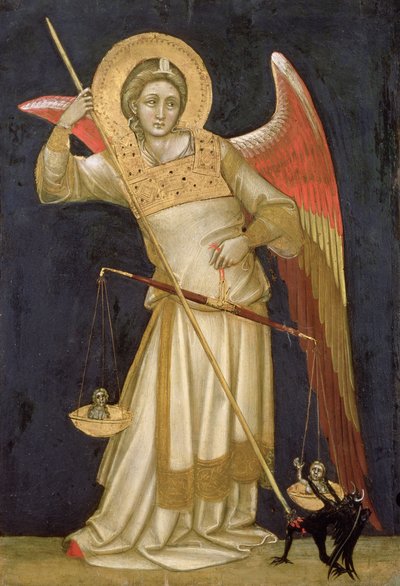Angel Weighing a Soul by Ridolfo di Arpo Guariento